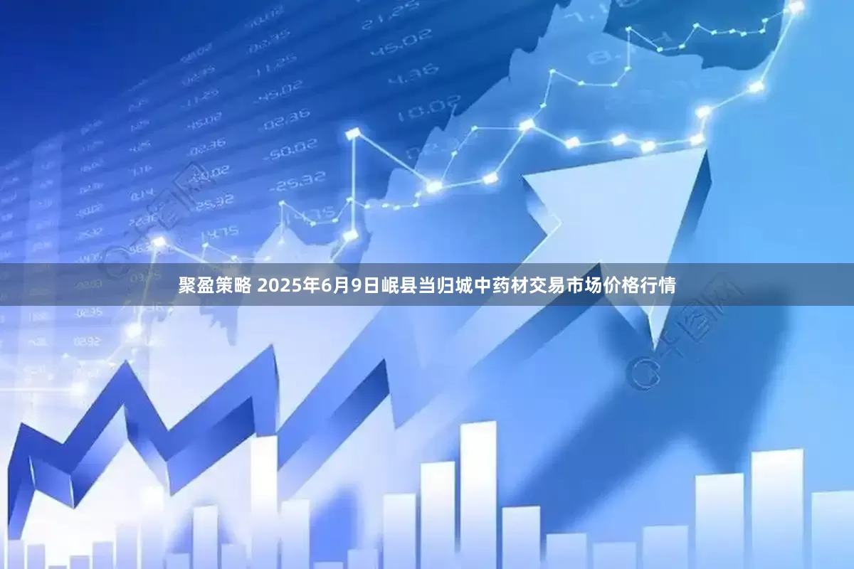 聚盈策略 2025年6月9日岷县当归城中药材交易市场价格行情